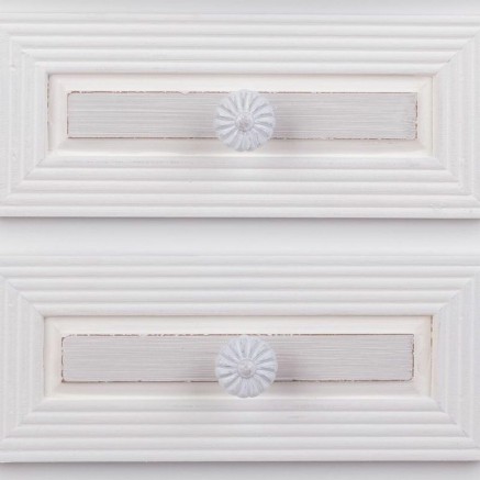 Mesita de Noche Alexandra House Living Blanco 31 x 71 x 38 cm 2