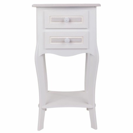 Nachtkastje Alexandra House Living Wit 31 x 71 x 38 cm