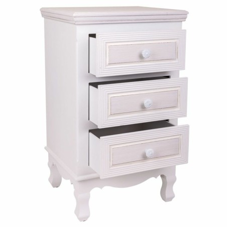 Nachttisch Alexandra House Living Weiß 33 x 68 x 41 cm