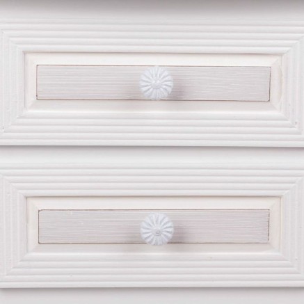 Mesita de Noche Alexandra House Living Blanco 34 x 57 x 42 cm 2