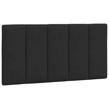 Lit avec matelas Hanko noir 100x200 cm velours