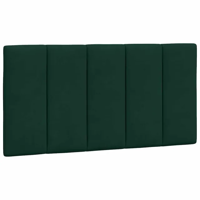 Lit avec matelas Hanko vert foncé 100x200 cm velours