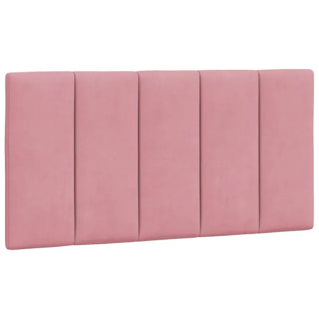 Lit avec matelas Hanko rose 100x200 cm velours