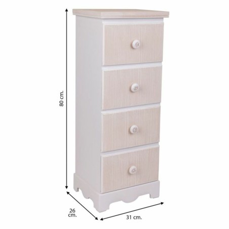 Ladenkast Alexandra House Living Wit Hout MDF 26 x 80 x 31 cm