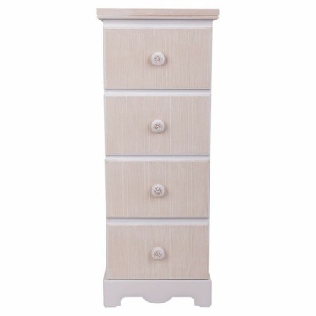 Cassettiera Alexandra House Living Bianco Legno MDF 26 x 80 x 31 cm