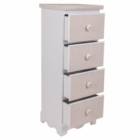 Cassettiera Alexandra House Living Bianco Legno MDF 26 x 80 x 31 cm