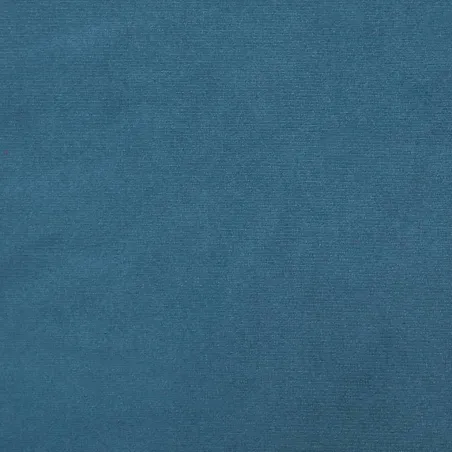 Lit avec matelas Hanko bleu 180x200 cm velours