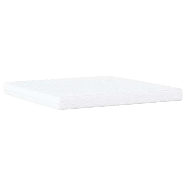 Lit avec matelas Hanko vert foncé 200x200 cm velours