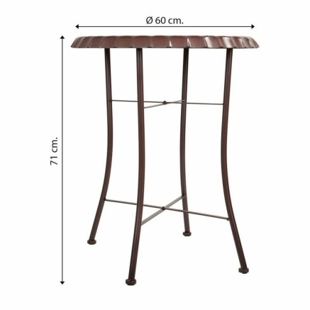 Tisch Alexandra House Living Weiß 60 x 71 x 60 cm 2