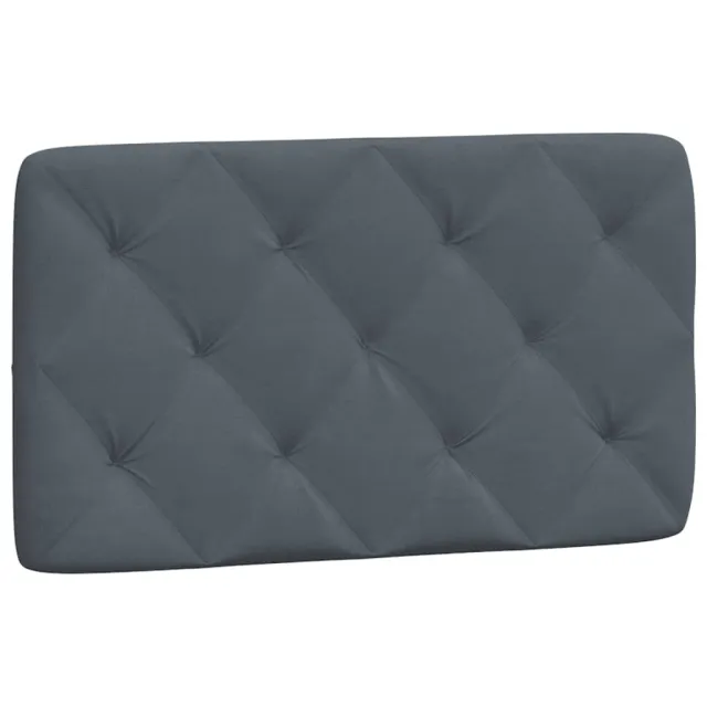 Lit avec matelas gris foncé 80x200 cm velours
