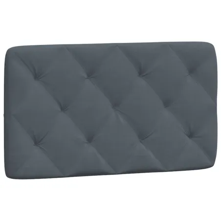 Lit avec matelas gris foncé 80x200 cm velours