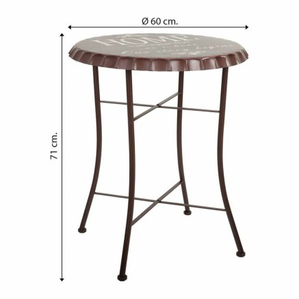 Table Alexandra House Living Black 60 x 71 x 60 cm 2