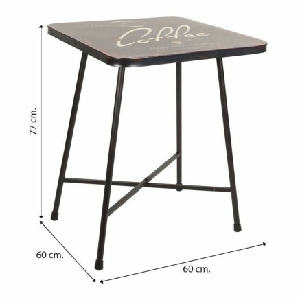 Mesa Alexandra House Living Negro 60 x 71 x 60 cm 2