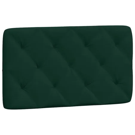 Lit avec matelas vert foncé 90x190 cm velours