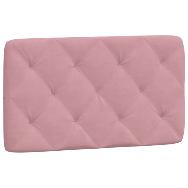 Lit avec matelas rose 90x190 cm velours