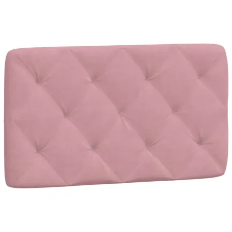 Lit avec matelas rose 90x190 cm velours