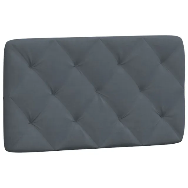 Lit avec matelas gris foncé 90x200 cm velours