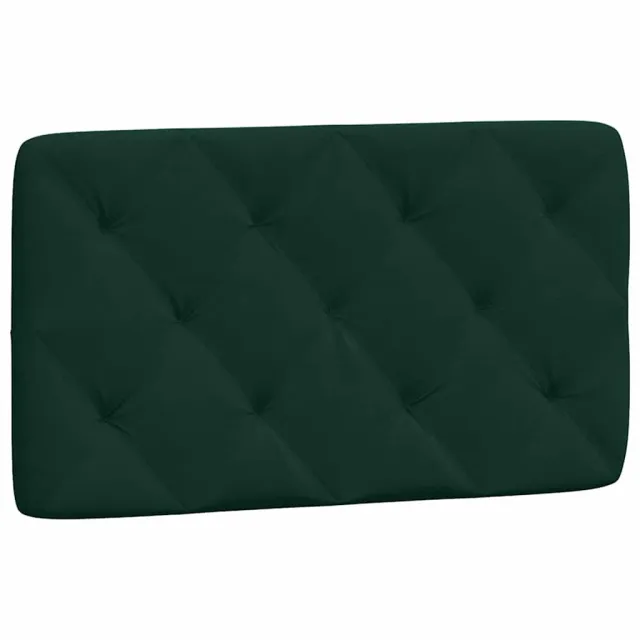 Lit avec matelas vert foncé 90x200 cm velours