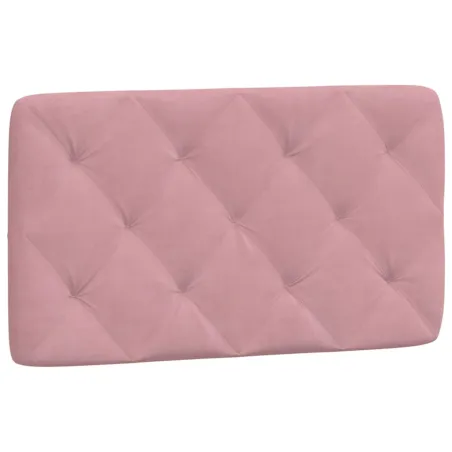 Lit avec matelas rose 90x200 cm velours
