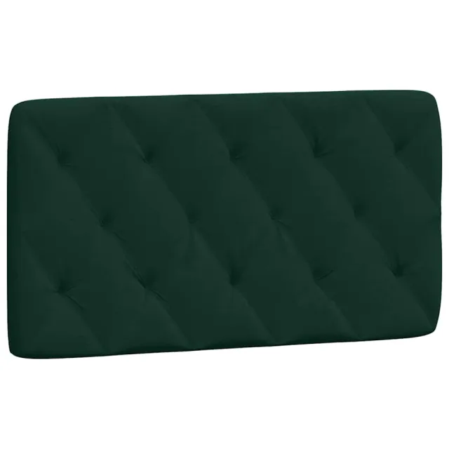 Lit avec matelas vert foncé 100x200 cm velours