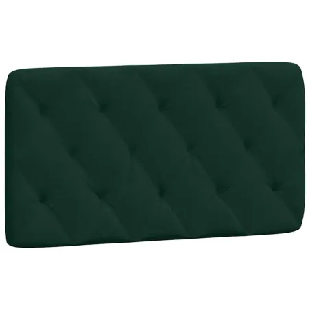 Lit avec matelas vert foncé 100x200 cm velours