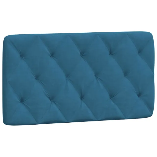 Lit avec matelas bleu 100x200 cm velours