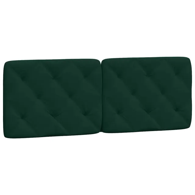 Lit avec matelas vert foncé 120x200 cm velours