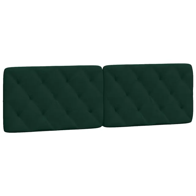 Lit avec matelas vert foncé 160x200 cm velours
