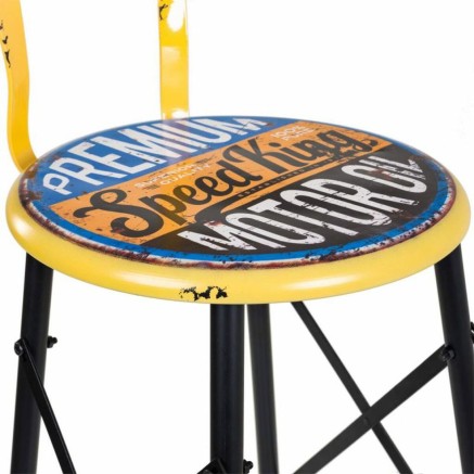 Tabouret Alexandra House Living Jaune Fer 40 x 100 x 46 cm 2