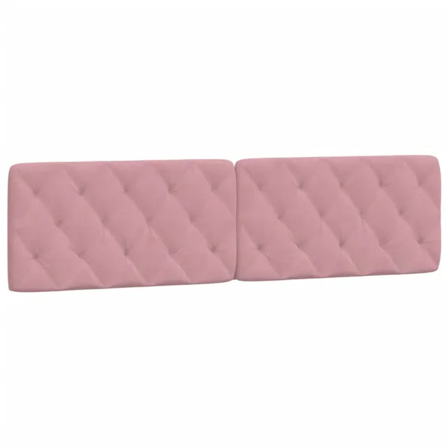 Lit avec matelas rose 200x200 cm velours