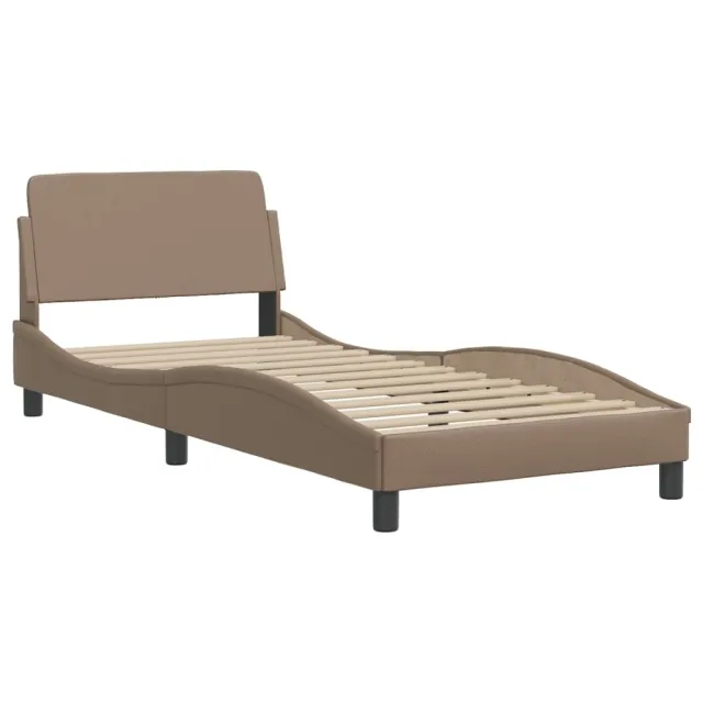 Lit avec matelas Hvar cappuccino 90x200 cm similicuir