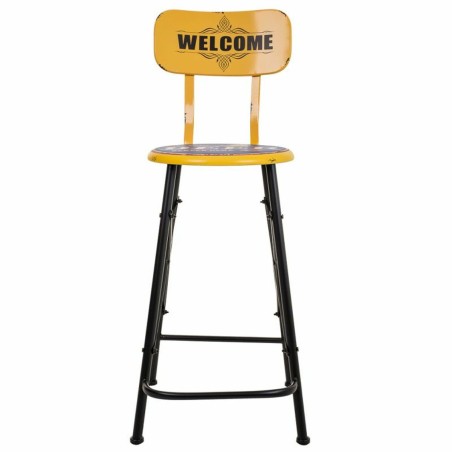 Tabouret Alexandra House Living Jaune Fer 40 x 100 x 46 cm