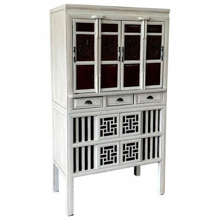 Armario Alexandra House Living Blanco Madera Madera de olmo 48 x 173 x