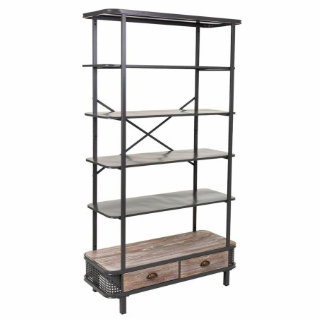 Scaffale Alexandra House Living Grigio Ferro Legno di abete 40 x 181 x
