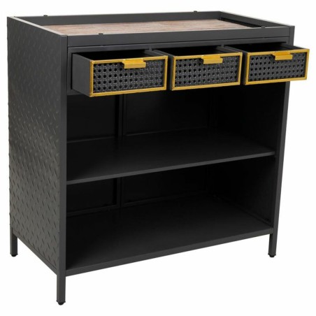Aparador Alexandra House Living Gris Hierro Madera de abeto 40 x 79 x