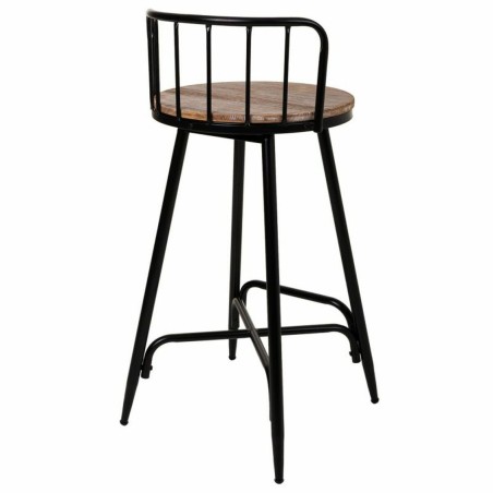 Sgabello Alexandra House Living Marrone Ferro Legno di abete 41 x 88 x