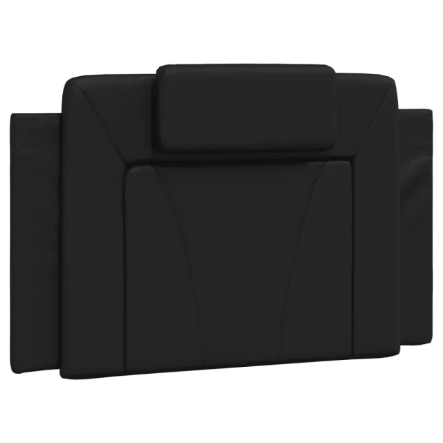 Lit Viana avec matelas noir 90x190 cm similicuir