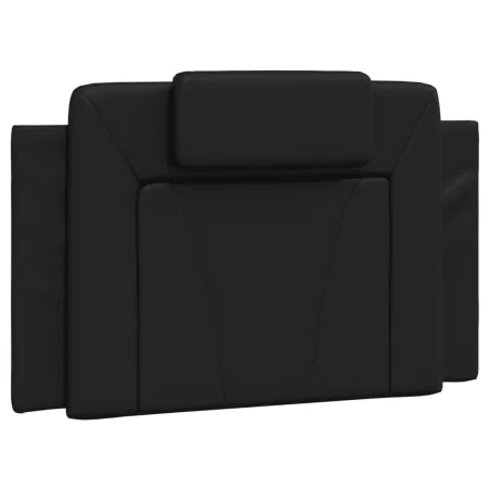 Lit Viana avec matelas noir 90x190 cm similicuir