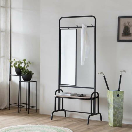 Ingresso Alexandra House Living Nero 45 x 181 x 77 cm