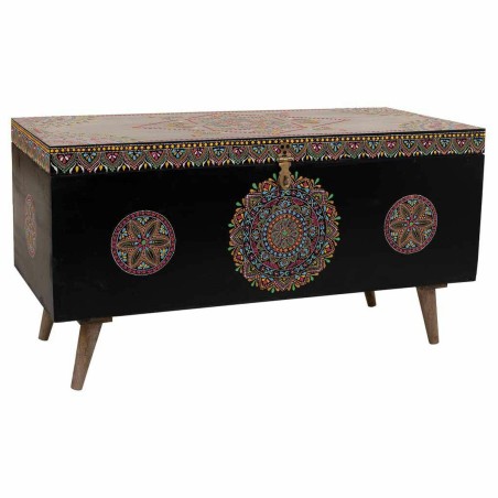 Chest Alexandra House Living Black Multicolour Mango wood MDF Wood 40