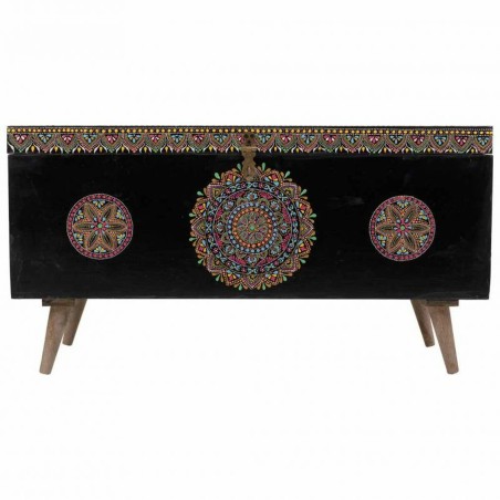 Chest Alexandra House Living Black Multicolour Mango wood MDF Wood 40