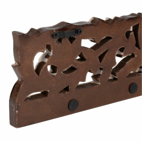 Perchero de Pared Alexandra House Living Marrón oscuro Hierro Madera