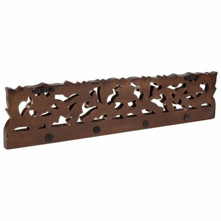 Perchero de Pared Alexandra House Living Marrón oscuro Hierro Madera