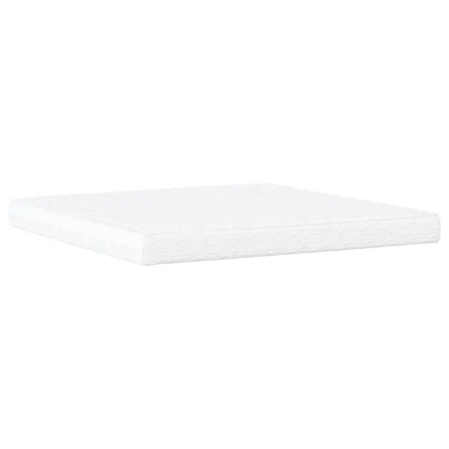 Lit Viana avec matelas blanc et noir 200x200 cm similicuir