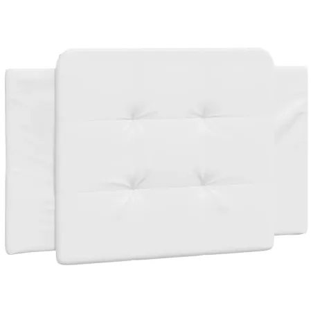 Cadre de lit sans matelas Zadar blanc 90x190 cm similicuir