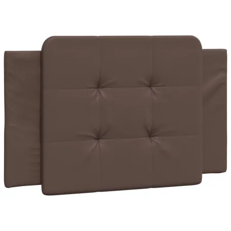 Cadre de lit sans matelas Zadar marron 90x190 cm similicuir