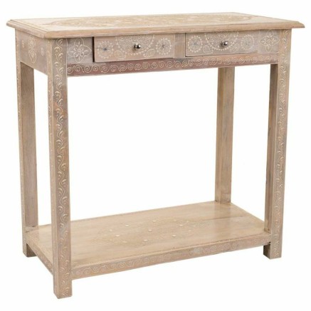 Recibidor con Cajones Alexandra House Living Blanco Natural 40 x 76 x