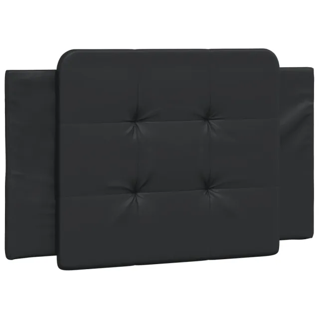 Cadre de lit sans matelas Zadar noir 90x200 cm similicuir