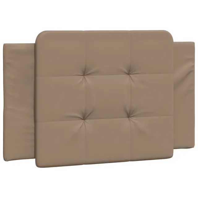 Cadre de lit sans matelas Zadar cappuccino 90x200 cm similicuir
