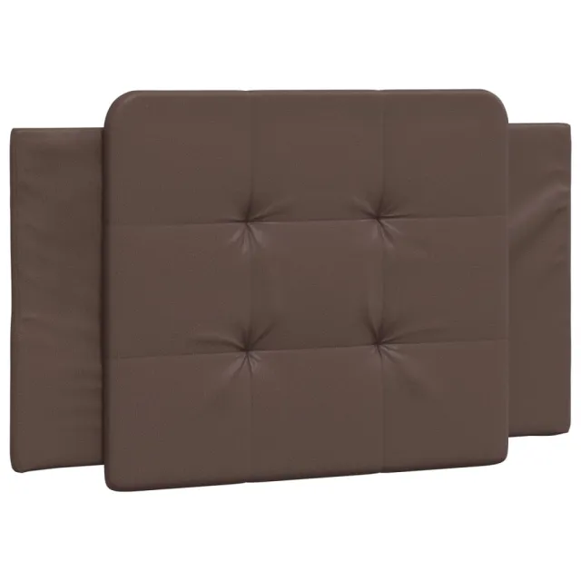 Cadre de lit sans matelas Zadar marron 100x200 cm similicuir